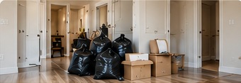 Apartment before a property cleanout