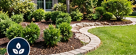 Illustrative finished result for landscaping