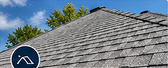 Illustrative finished result for roof cleaning